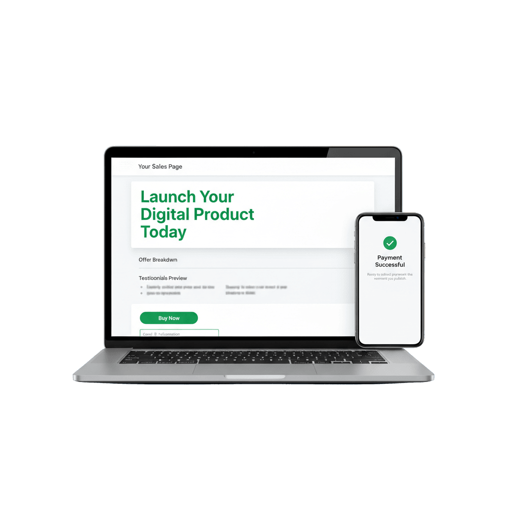 Your Sales Page — ready to collect payments
